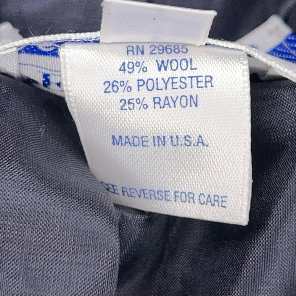 Vintage Size 14 Pendleton Blue Tweed Wool Best Suit Lined Academia - Picture 14 of 15